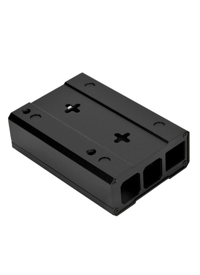 Thoraya Anti-interference Aluminium Alloy Case for Raspberry Pi 3B+/3B/2B Fast Heat Dissipation - Black  - Image 3