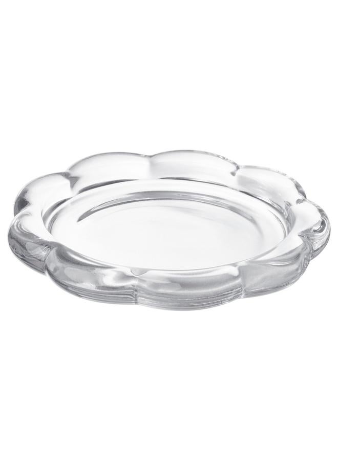 Zaboon Candle Dish, Clear Glass, 11 Cm - Image 1