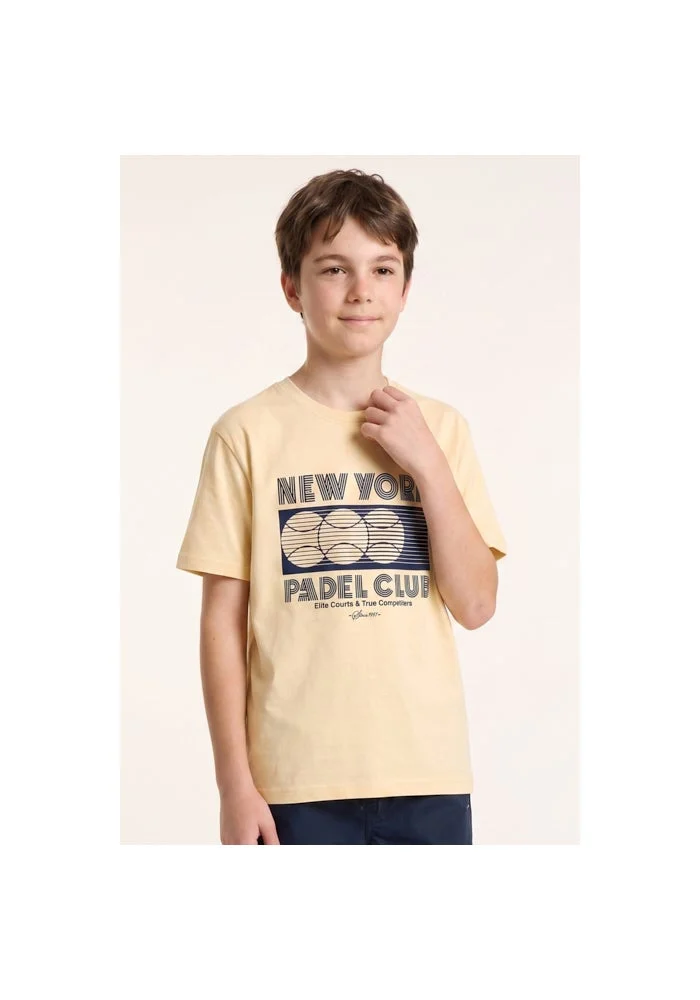 R&b Printed T-Shirt with Crew Neck and Short Sleeves