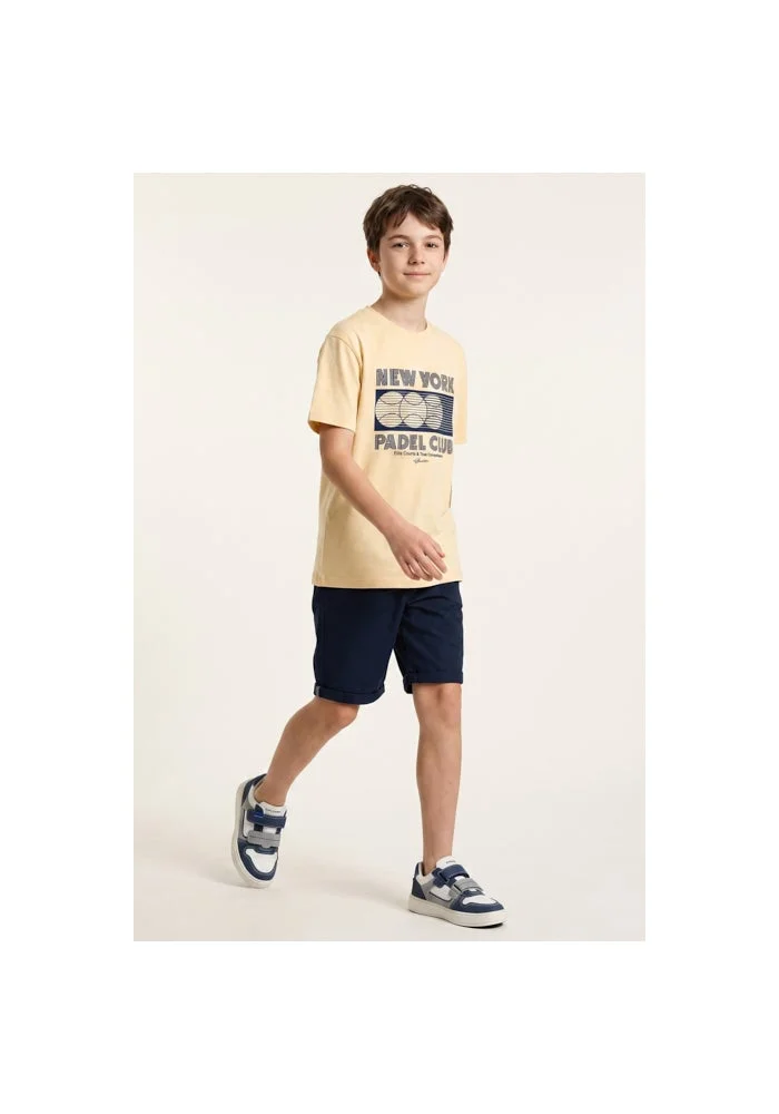 R&b Printed T-Shirt with Crew Neck and Short Sleeves