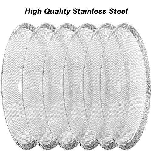 ACKLLR 6 Pack French Press Replacement Filter Screen,4 Inch, Reusable Stainless Steel Mesh Filters for Universal 1000 ml / 34 oz / 8 Cup French Press Coffee Makers and Tea Machines - Image 3