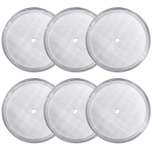 ACKLLR 6 Pack French Press Replacement Filter Screen,4 Inch, Reusable Stainless Steel Mesh Filters for Universal 1000 ml / 34 oz / 8 Cup French Press Coffee Makers and Tea Machines - Image 1