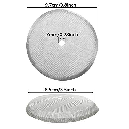 ACKLLR 6 Pack French Press Replacement Filter Screen,4 Inch, Reusable Stainless Steel Mesh Filters for Universal 1000 ml / 34 oz / 8 Cup French Press Coffee Makers and Tea Machines - Image 2