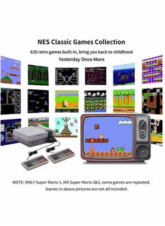 KASTWAVE Classic Mini Retro Game Console, Built-in 620 Classic Games and 2 Classic Controller, Bring You Back to Childhood Memories  - Image 4