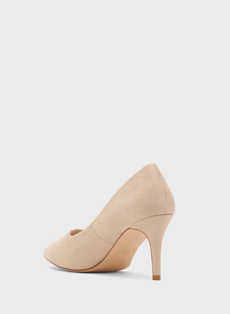 Truffle Bone Heeled Pumps - Image 2