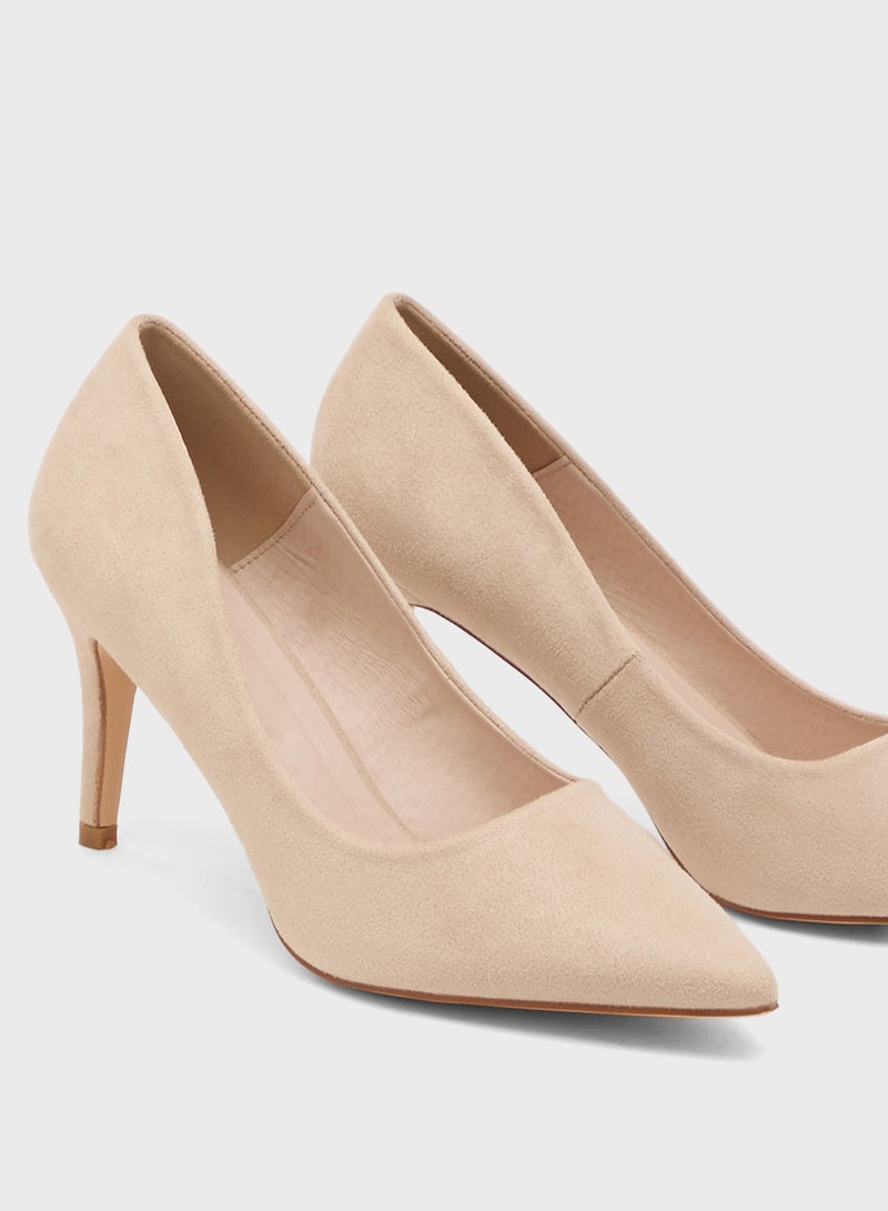 Truffle Bone Heeled Pumps - Image 4