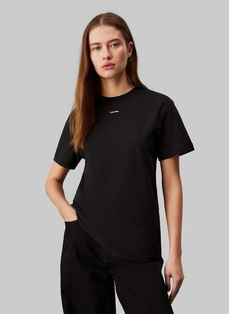 كالفن كلاين Logo Crew Neck T-Shirt