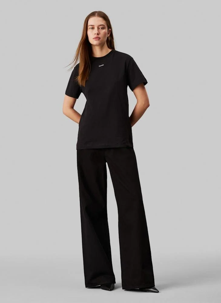 كالفن كلاين Logo Crew Neck T-Shirt