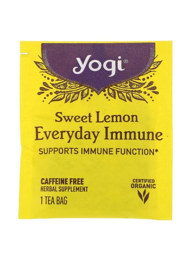 Yogi Tea Yogi Tea, Sweet Lemon Everyday Immune, Caffeine Free, 16 Tea Bags, 1.12 oz (32 g) Each  - Image 3