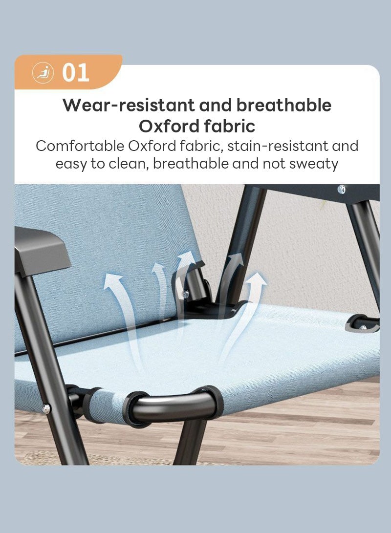 شاربدو كرسي ترفيه محمول خفيف للغاية كرسي قابل للطي في الهواء الطلق، مناسب للتخييم والشاطئ والتخييم 54*46*89 سم - Image 5