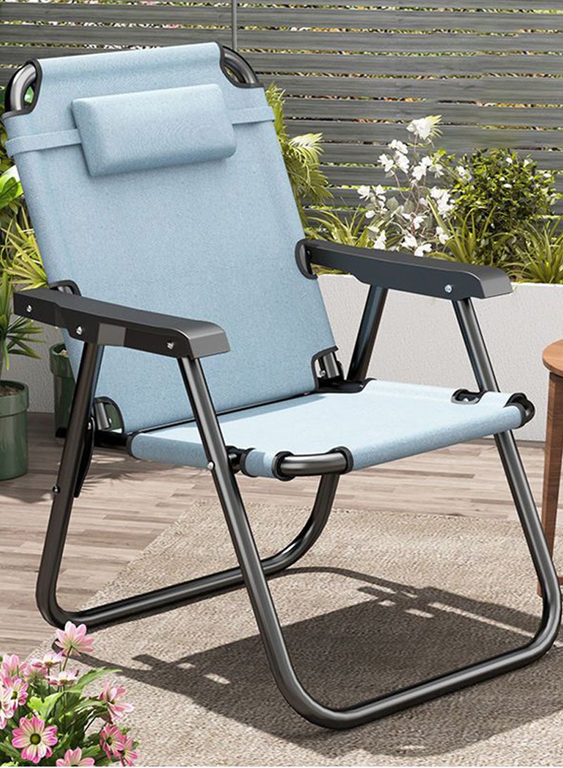 شاربدو كرسي ترفيه محمول خفيف للغاية كرسي قابل للطي في الهواء الطلق، مناسب للتخييم والشاطئ والتخييم 54*46*89 سم - Image 3