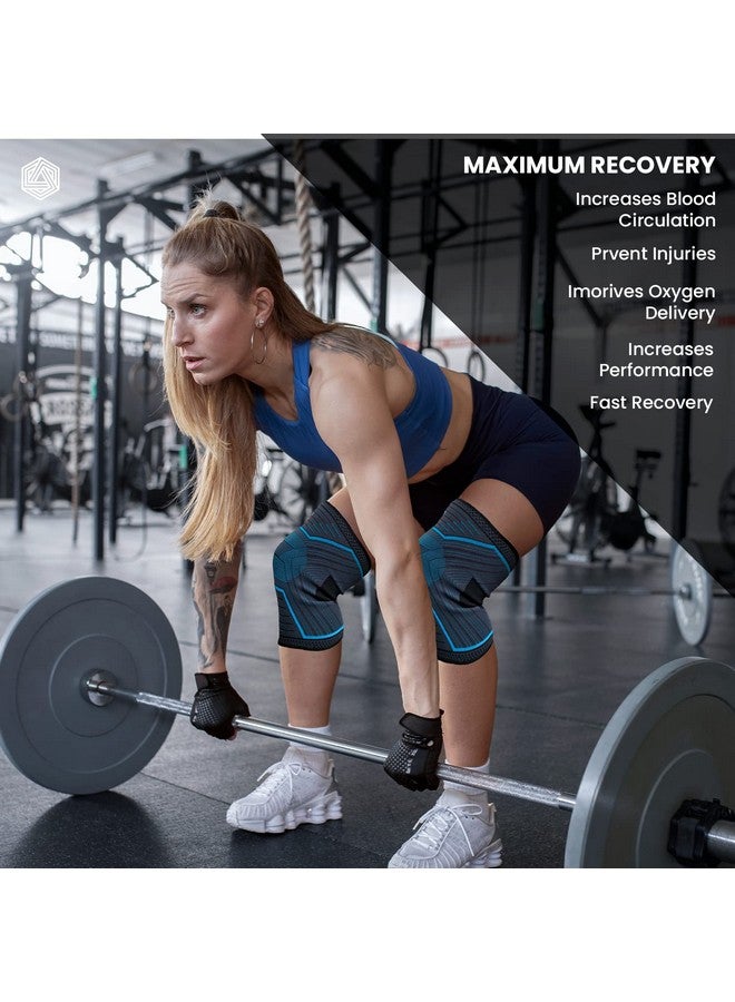Boldfit Knee Caps For Women & Men Knee Support For Men Gym Knee Cap For Men Knee Pain Relief Products Knee Support For Women Knee Brace For Knee Pain Knee Pad Knee Guard Knee Band Knee Belt - XL - Image 3