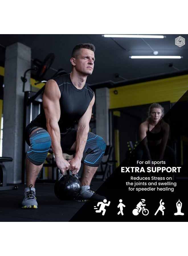 Boldfit Knee Caps For Women & Men Knee Support For Men Gym Knee Cap For Men Knee Pain Relief Products Knee Support For Women Knee Brace For Knee Pain Knee Pad Knee Guard Knee Band Knee Belt - XL - Image 4