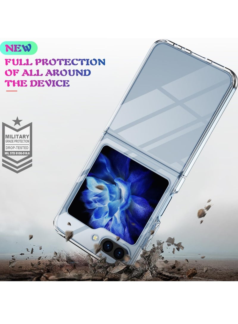ELTRAZONE Crystal Clear Hard Case for Samsung Galaxy Z Flip 5 – Slim, Shockproof, and Premium Transparent Protection - Image 2