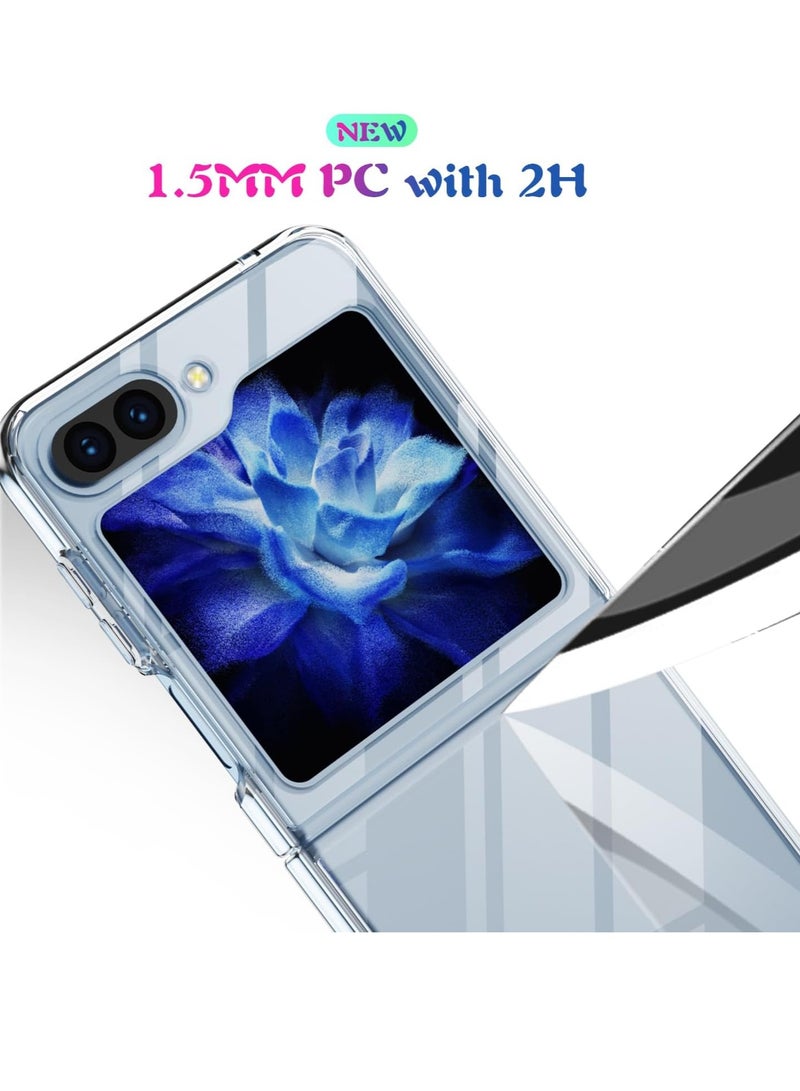ELTRAZONE Crystal Clear Hard Case for Samsung Galaxy Z Flip 5 – Slim, Shockproof, and Premium Transparent Protection - Image 3