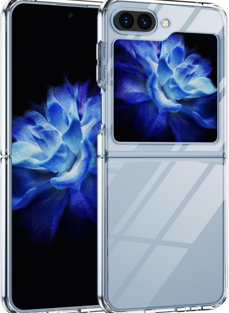 ELTRAZONE Crystal Clear Hard Case for Samsung Galaxy Z Flip 5 – Slim, Shockproof, and Premium Transparent Protection - Image 5