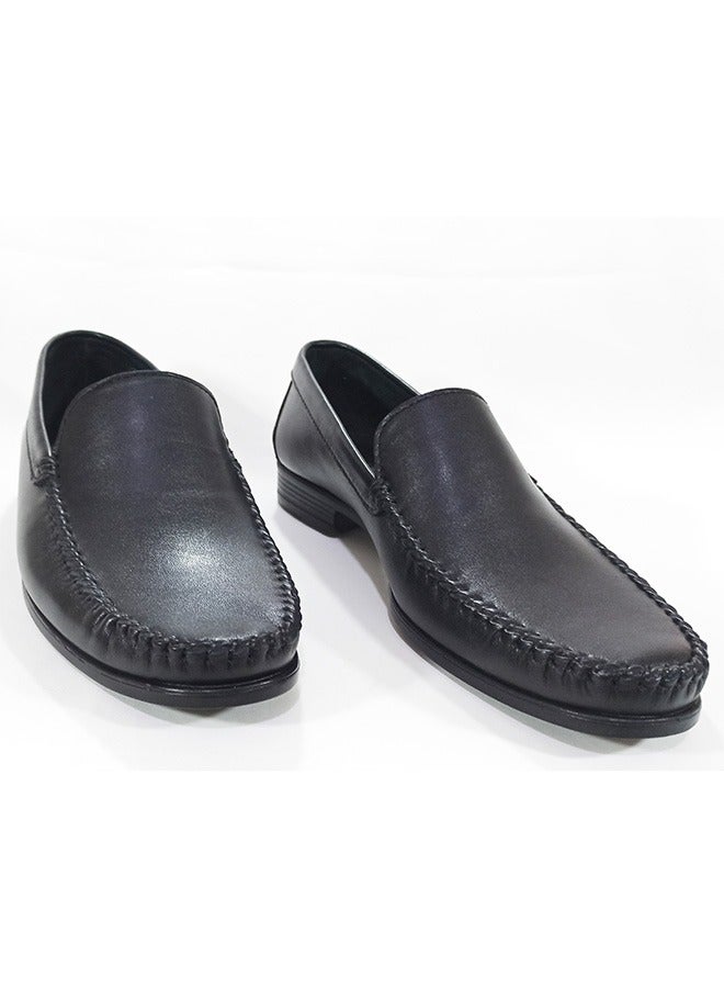EMNON Men's Black Formal Shoes, Perfect for Business, Office, and Special Occasions - 100% Original Leather Shoes-EMNON14SH - Image 2