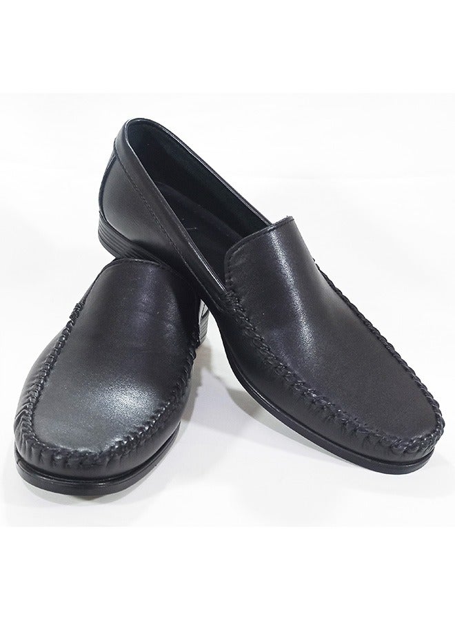 EMNON Men's Black Formal Shoes, Perfect for Business, Office, and Special Occasions - 100% Original Leather Shoes-EMNON14SH - Image 3