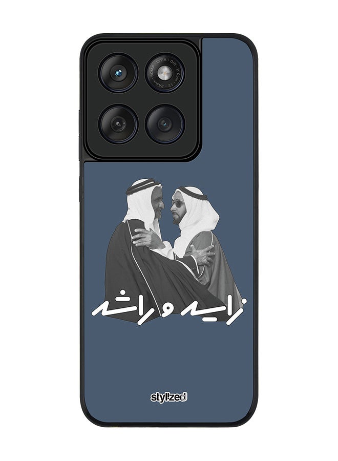 Stylizedd For Motorola MOTO Edge 60 Fusion/ Edge 60 Case,Slim fit Camera Protection, Shockproof Thin Phone cover  - Sheikh Zayed And Sheikh Rashid Blue - Image 1