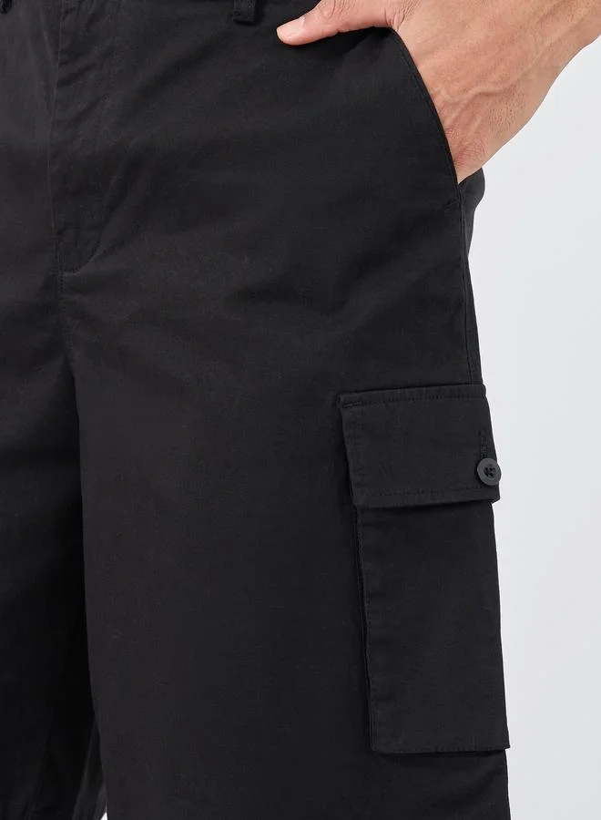 Styli Styli Regular Fit Cargo Pockets Shorts