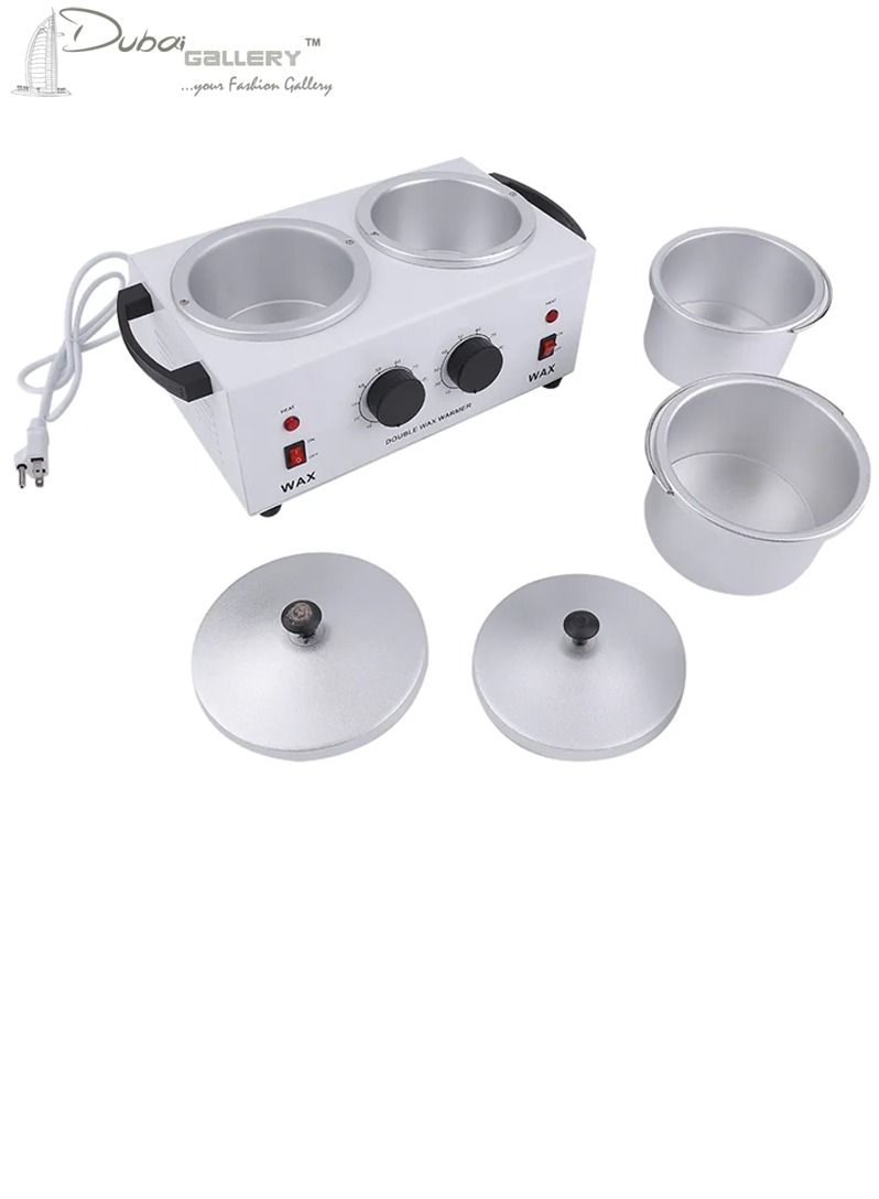 DubaiGallery Double Pot Wax Heater Electric Hair Removal Tool Wax Machine Hands Feet Paraffin Wax Therapy Depilatory Salon Beauty Tool - Image 1