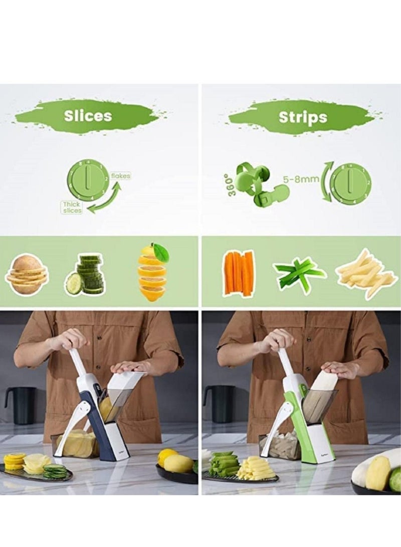 ELTRAZONE Vegetable Cutter Mandoline Slicer,Once For All.Food Chopper,Dicer Fruit,French Fry Julinner - Image 5