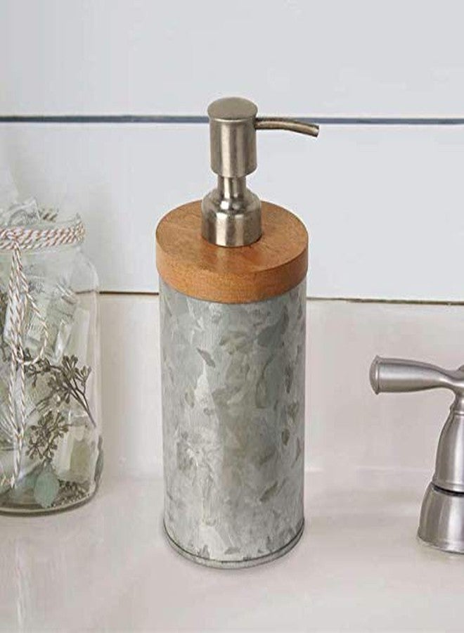 nu-steel CFT6H Confetti Collection Lotion Dispenser, Perfect for Home & Bathroom Accessories, Galvanised Sheet and Wood - Image 2