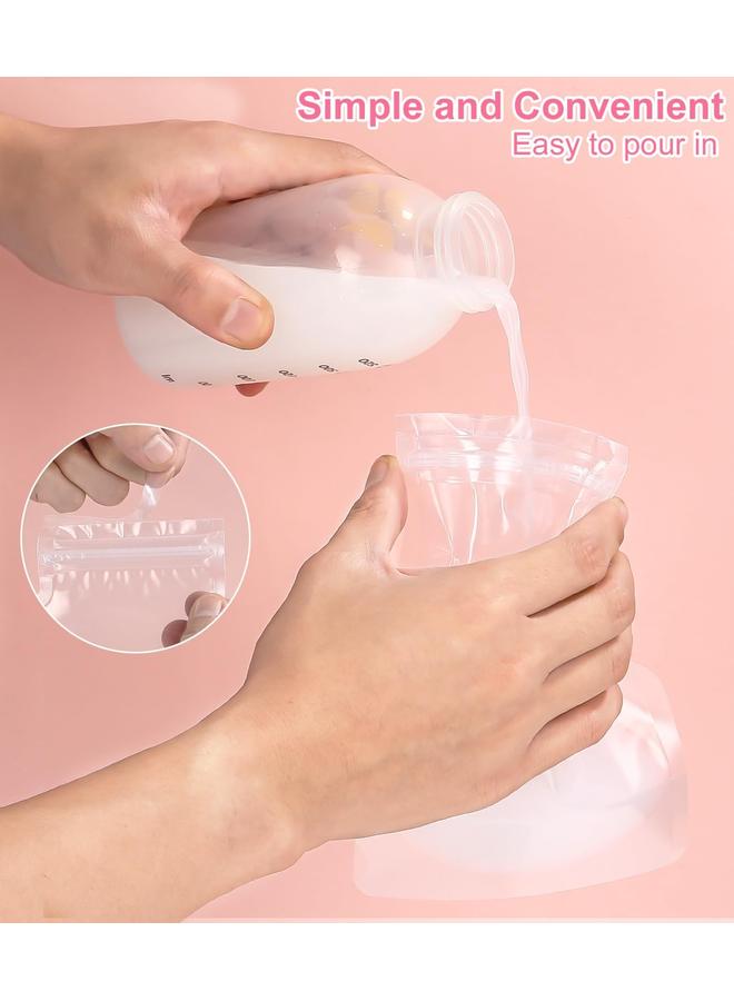 30 كيس حليب أم، 250 مل بدون BPA، أكياس لحفظ حليب الأم مع فوهة، للرضاعة، قائمة بذاتها، معقمة مسبقًا، مجمدة، موفرة للمساحة - Image 2