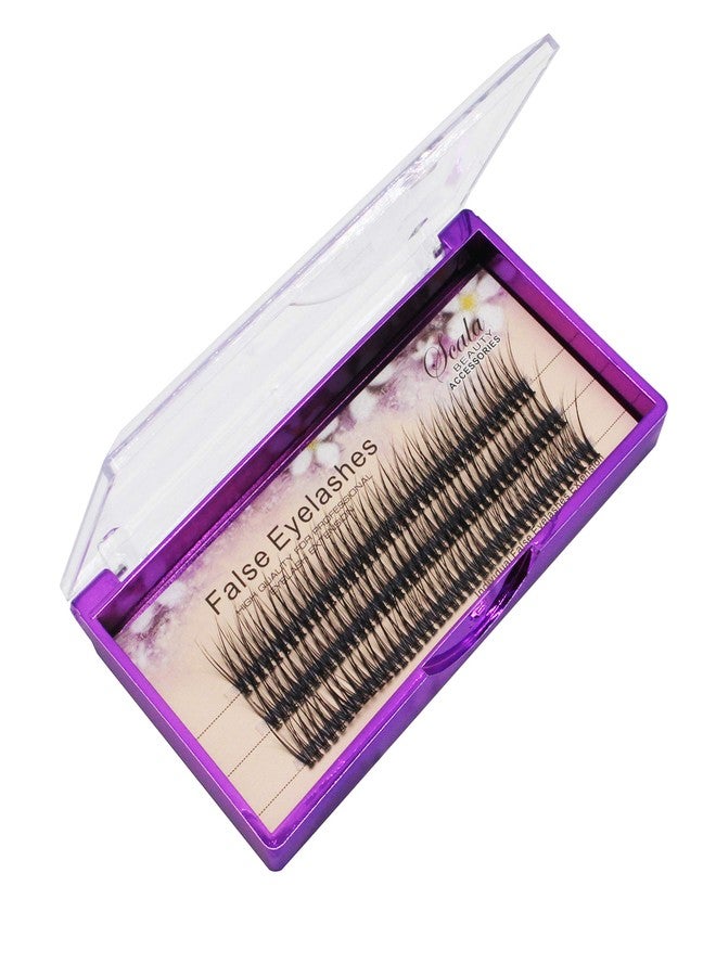Bodermincer 12D Fishtail Lash Clusters D Curl 120pcs Natural Wispy Eyelashes Extensions (14mm) - Image 1