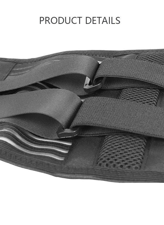 DUNISO - Sports Back Brace for Men and Women Breathable Waist Lumbar Lower Back Support Belt for Sciatica Herniated Disc Scoliosis Back Pain Relief Heavy lifting with Dual Adjustable Straps - Image 1