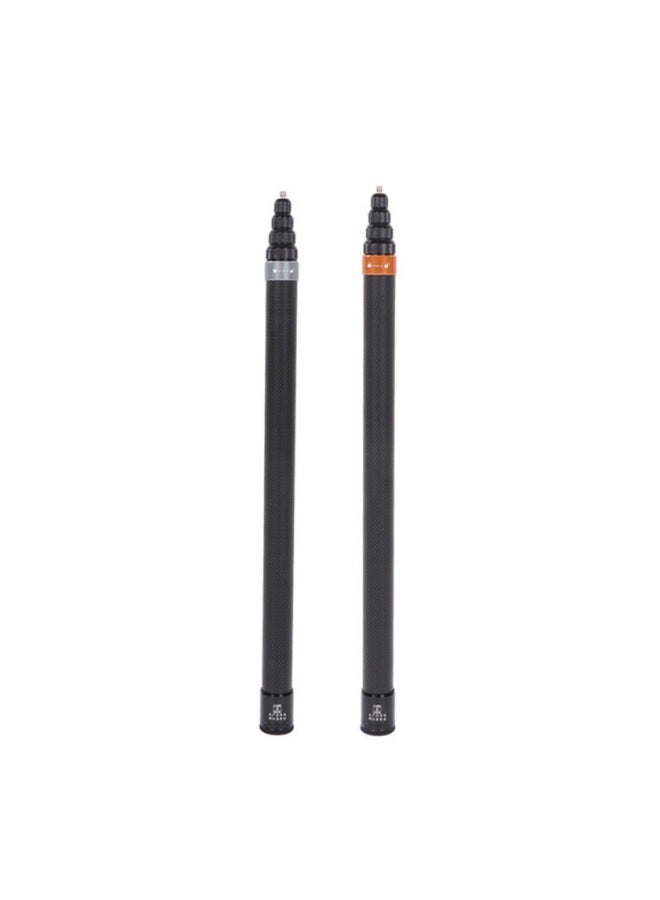 Suitable For 360insta X34 Extended Selfie Stick Xiaomi Dajiang Sports Panoramic Camera Carbon Fiber Extension Rod-Color:2.9m Gold 9 Sections  - Image 2