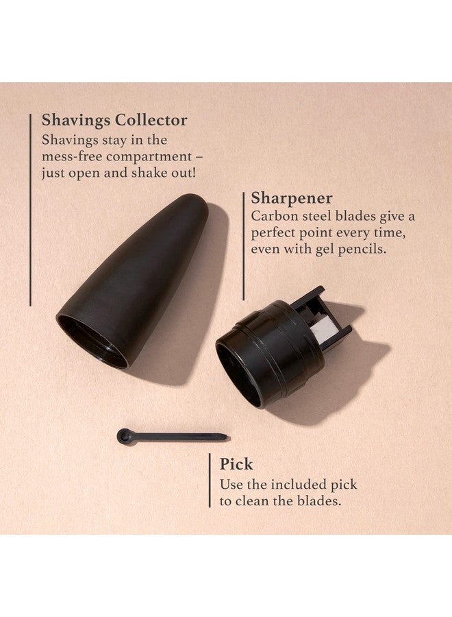 Julep Julep Cosmetic Makeup Pencil Sharpener - Eyeliner, Lip Liner and Eyebrow Pencils - Compact Travel Friendly - Easy to Clean - Universal Sharpener for Wood and Plastic Pencils - German Made Steel - Image 4