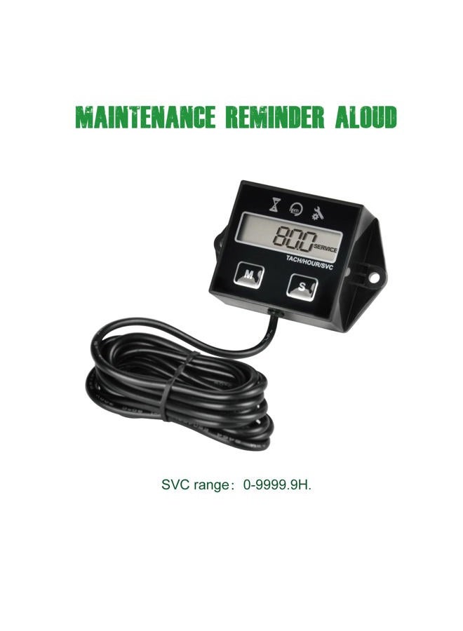 YOOREAL Digital Inductive Tach Hour Meter,RPM Gauge Meter Tachometer for Lawn Mower Scooter Dirt Bike Tractor Generator Air Compressor Marine Motorcycle Snowblower Pressure Washer - Image 3