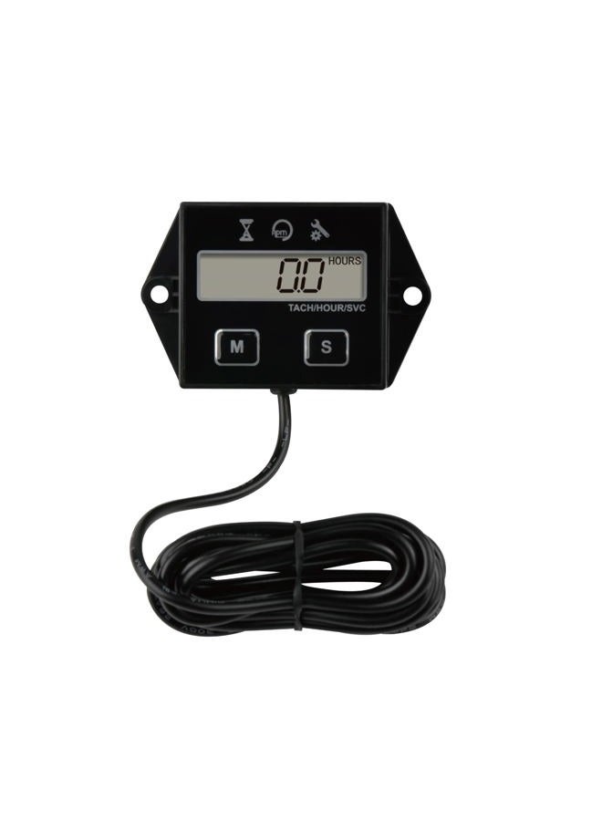 YOOREAL Digital Inductive Tach Hour Meter,RPM Gauge Meter Tachometer for Lawn Mower Scooter Dirt Bike Tractor Generator Air Compressor Marine Motorcycle Snowblower Pressure Washer - Image 1
