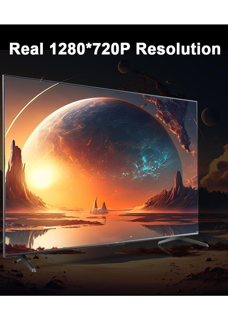 ELTRAZONE V2COM Projector 4K Compatible For Android 11 Dual Wifi6 200 ANSI Compatible For Allwinner H713 BT5.0 1080P 1280 * 720P Home Cinema Outdoor Portable Projetor (Color : Hy300, Size : UK Plug)  - Image 2