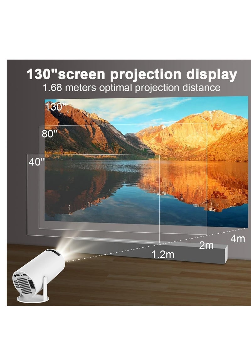 ELTRAZONE V2COM Projector 4K Compatible For Android 11 Dual Wifi6 200 ANSI Compatible For Allwinner H713 BT5.0 1080P 1280 * 720P Home Cinema Outdoor Portable Projetor (Color : Hy300, Size : UK Plug)  - Image 4