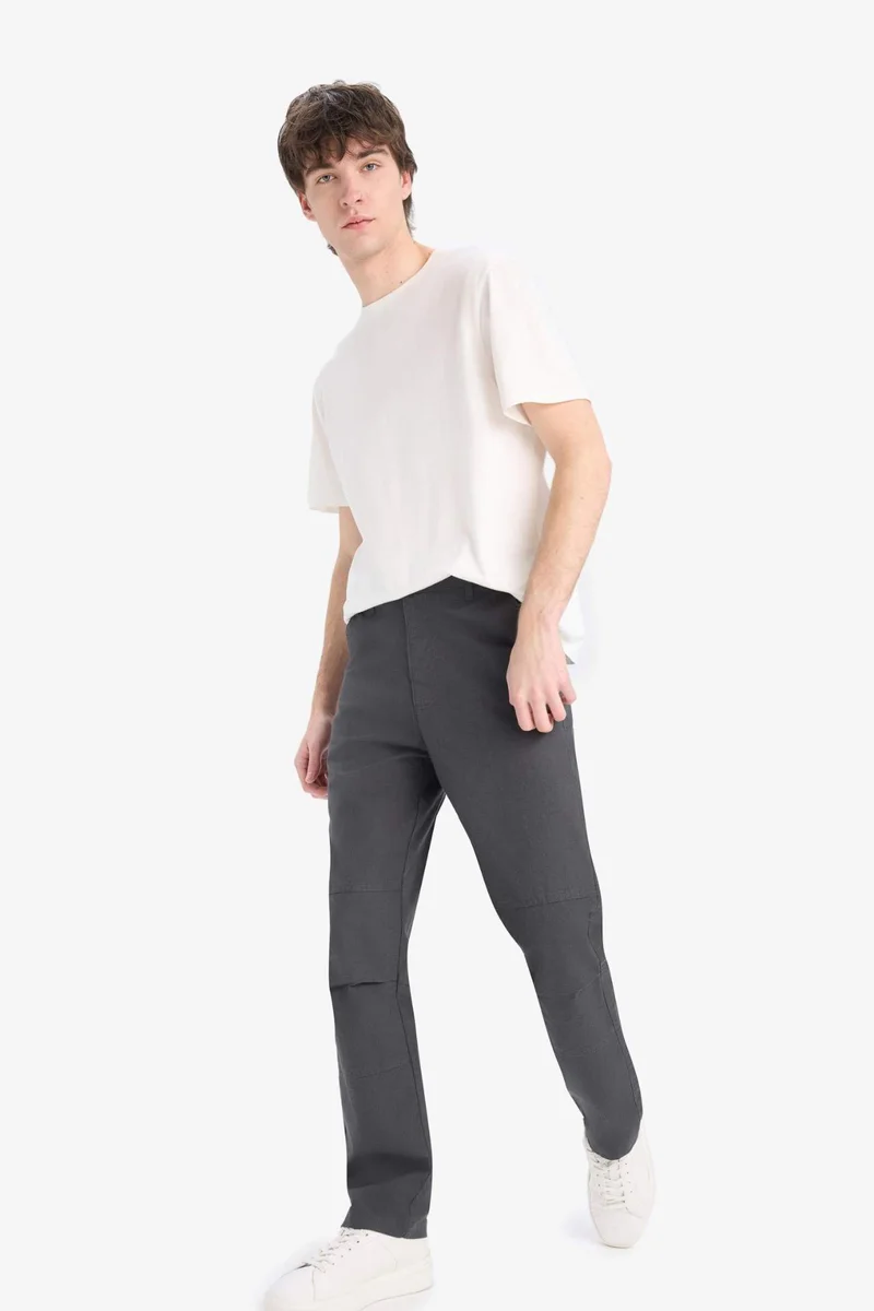 ديفاكتو Loose Comfortable Fit Wide Leg Summer Trousers