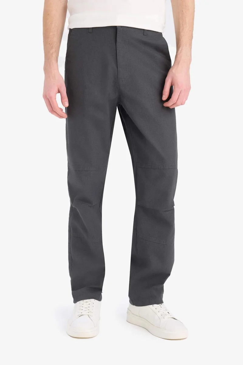 Defacto  Loose Comfortable Fit Wide Leg Summer Trousers for Men | Best Price UAE