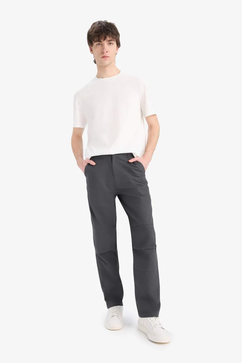 ديفاكتو Loose Comfortable Fit Wide Leg Summer Trousers