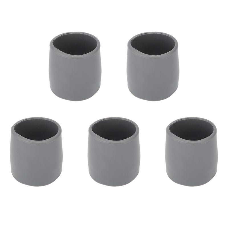 5 Pcs Crutch Tips Thick Rubber Single Angle Cane Foot Cane Walking Stick Crutch Foot PadGray - Image 3