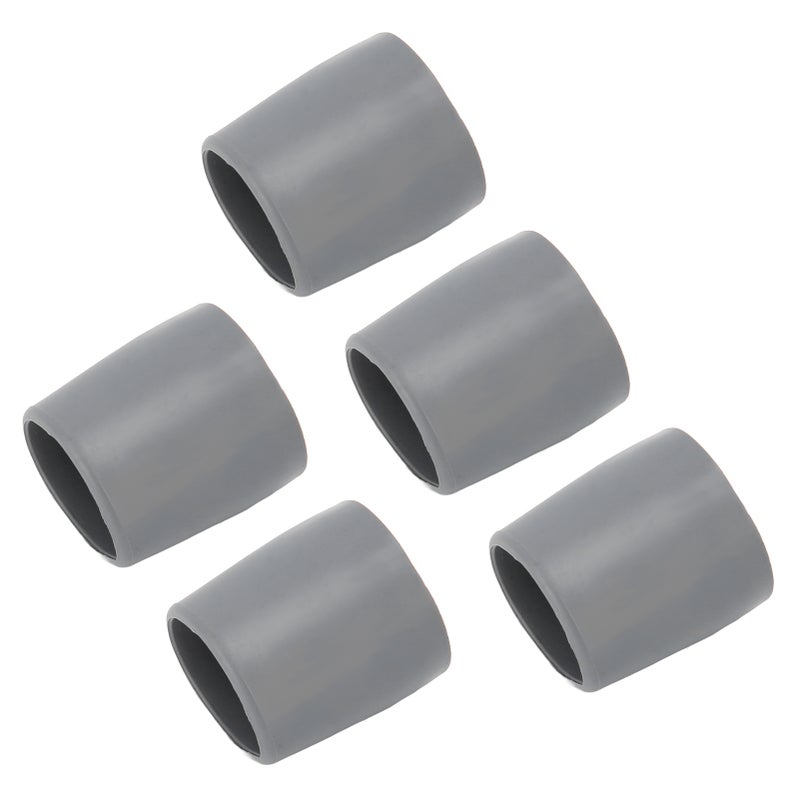 5 Pcs Crutch Tips Thick Rubber Single Angle Cane Foot Cane Walking Stick Crutch Foot PadGray - Image 1
