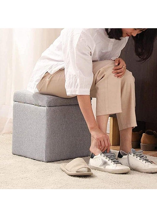 Generic FFD Ottoman Storage Footrest Stool Multifunctional Storage Box Bench, Ottoman Chair, Shoe Change Bench  - Image 3