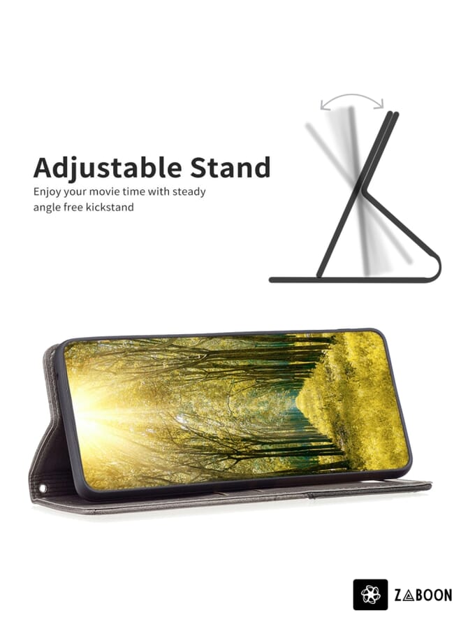 Zaboon Protective Case For Samsung Galaxy S23 Ultra 5G Prismatic Invisible Magnetic Leather - Image 5