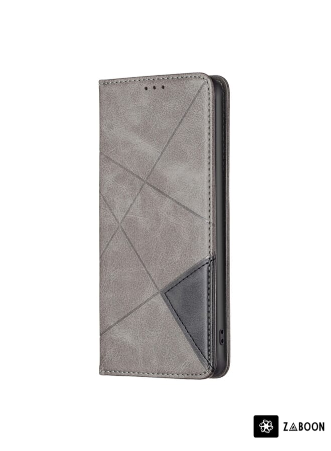 Zaboon Protective Case For Samsung Galaxy S23 Ultra 5G Prismatic Invisible Magnetic Leather - Image 2