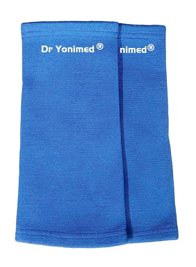 Dr Yonimed Knee Cap For Pain Relief Knee Support For Men & Women Knee Brace Skin Comfort Anti Slip Design Blue Color Medium Size - Image 1