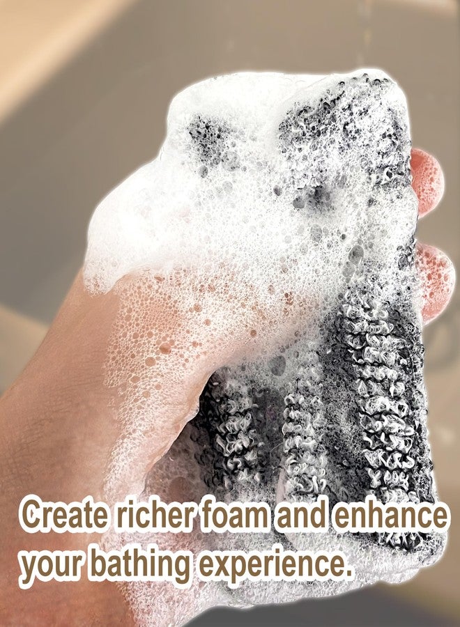 Beiskll 2 Pack Soap Bag Different Roughness Deep and Gentle,Exfoliating Soap Saver Pouch,Bar Soap Pocket,Body Scrubber Sponge Exfoliator for Bath or Shower (Grey) - Image 5