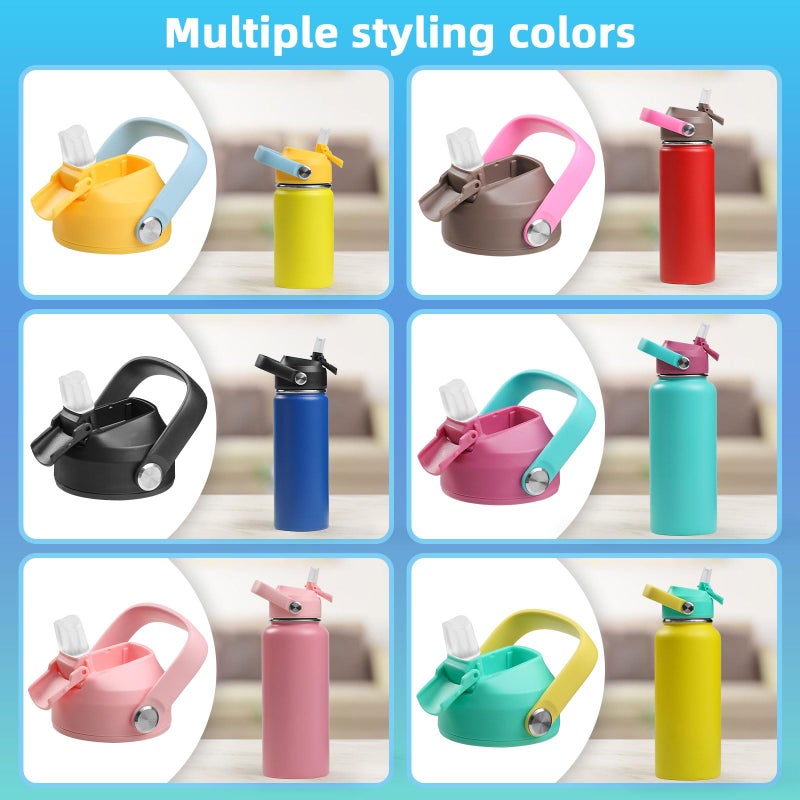 Tonlinco Straw Lid for Hydroflask Wide Mouth, Straw Lid Compatible with Hydro Flask 20 32 40 oz Wide Mouth Wide Mouth Straw Lid Compatibility Most Sports Water Bottle (Black) - Image 5