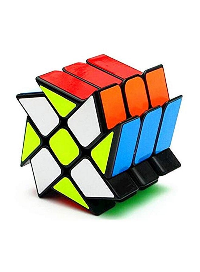 CuberSpeed Windmill Magic Cube 3X3 Black Wheel Fenghuolun Twisty Puzzle 3X3X3 Speed Cube Puzzle - Image 1