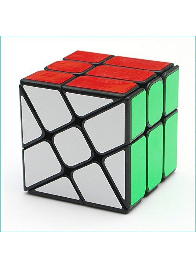 CuberSpeed Windmill Magic Cube 3X3 Black Wheel Fenghuolun Twisty Puzzle 3X3X3 Speed Cube Puzzle - Image 4