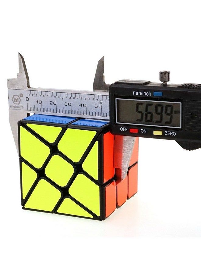 CuberSpeed Windmill Magic Cube 3X3 Black Wheel Fenghuolun Twisty Puzzle 3X3X3 Speed Cube Puzzle - Image 3